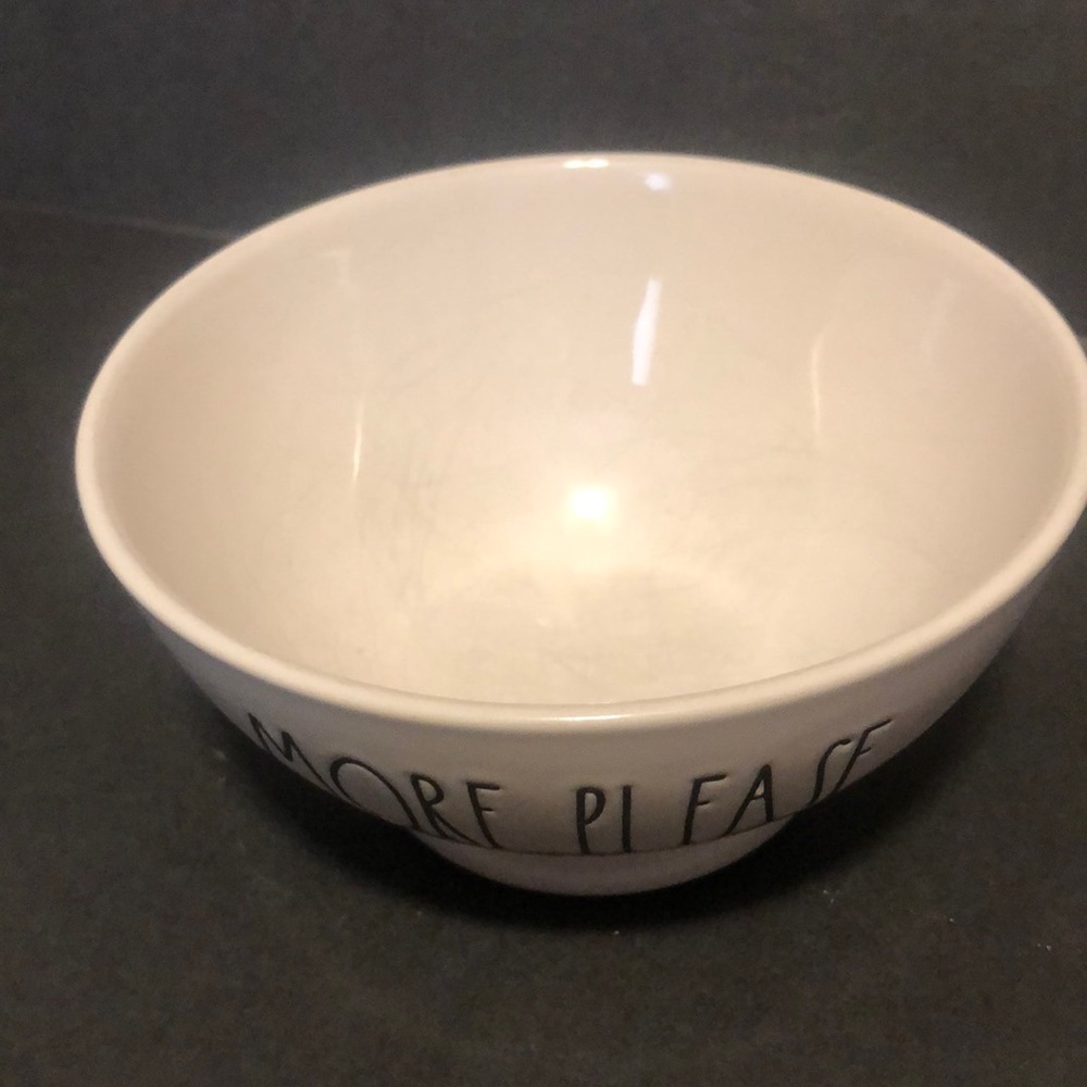Rae Dunn Artisan Collection by Magenta Small Footed Bowl “More Please” - Picture 2 of 4